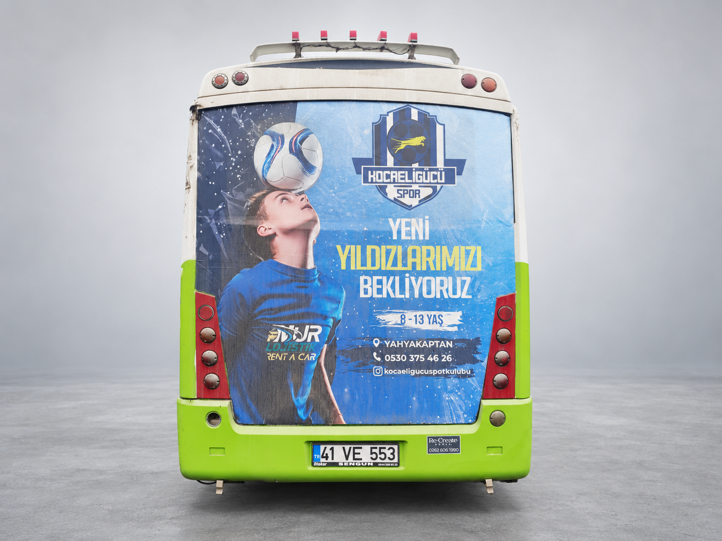 Kocaeligücü Spor — otobüs reklamı