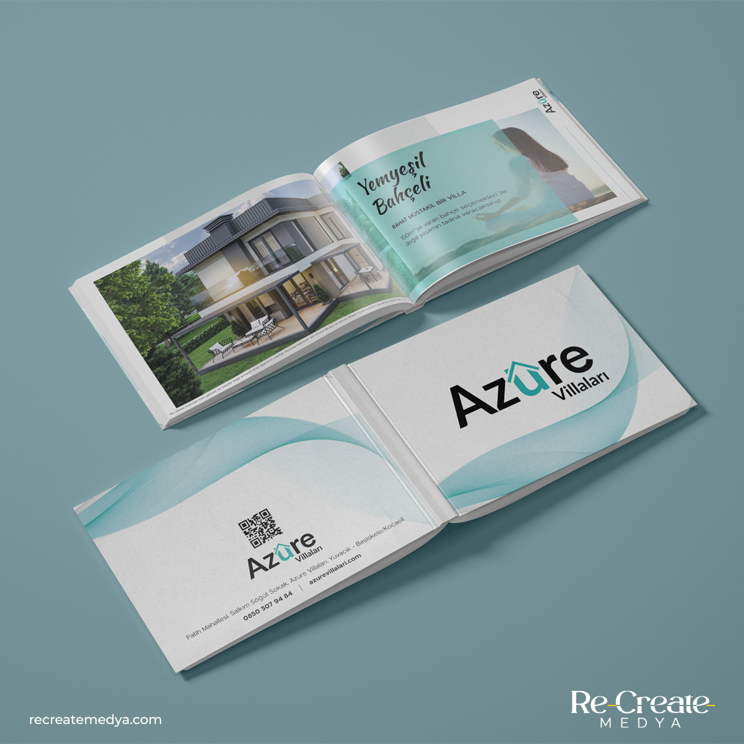 Azure Villaları — Katalog Tasarımı ve Baskısı çalışması