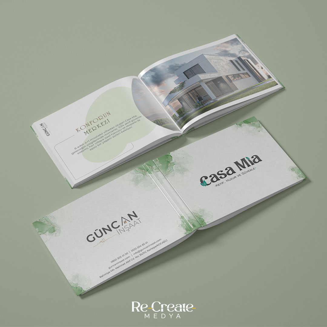 Güncan İnşaat — Katalog Tasarımı ve Baskısı çalışması